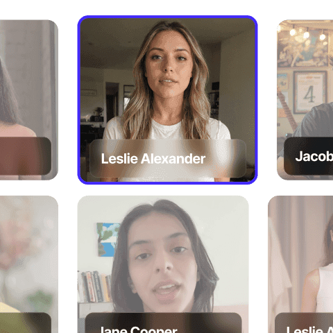 Choose an AI Avatar Choose an AI Avatar